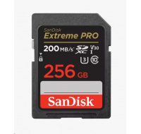 SanDisk SDXC karta 256GB Extreme PRO (200 MB/s Class 10, UHS-I U3 V30)