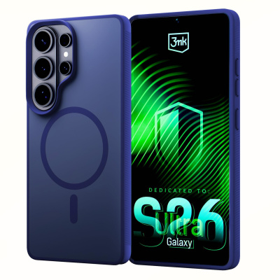 3mk ochranný kryt Smoke MagCase Blue pro Samsung Galaxy S26 Ultra