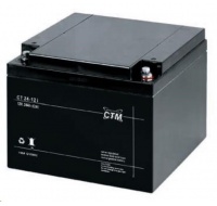 Baterie - CTM CT 12-24 (12V/24Ah - M5), životnost 5let