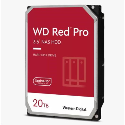 BAZAR - WD RED Pro NAS WD201KFGX 20TB, SATA III 3.5", 512MB 7200RPM, 268MB/s, CMR