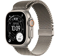Apple Watch Ultra 3 GPS + Cellular 49mm Natural Titanium Case with Natural Titanium Milanese Loop - Medium