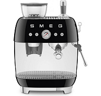 Smeg EGF03BLEU Retro Style pákový kávovar, černý, integrovaný mlýnek, 20 bar, 2,4 l, 1650 W