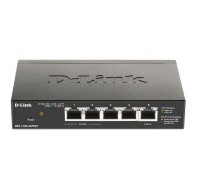 D-Link DGS-1100-05PDV2 5-Port Gigabit PoE Smart Switch, bez zdroje - napájen přes PoE, 2 PoE porty