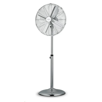BAZAR - Orava SF-200 X stojanový kovový ventilátor, 3 stupně rychlosti, automatické otáčení, stříbrná - Poškozený obal (