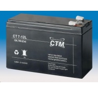 Baterie - CTM CT 12-7L (12V/7Ah - Faston 250), životnost 5let