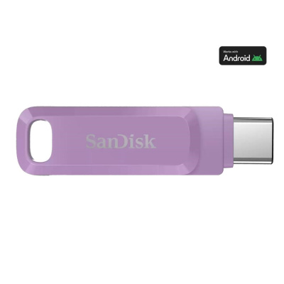 SanDisk Flash Disk 512GB Ultra Dual Drive Go, USB-C 3.2, fialová