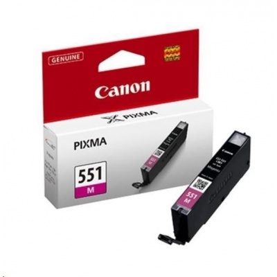 Canon CARTRIDGE CLI-551M purpurová pro Pixma iP, Pixma iX, Pixma MG a Pixma MX 6850, 725x, 925, 8750 (319 str.)