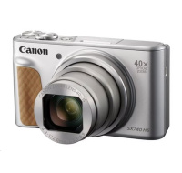Canon PowerShot SX740 HS Lite, 20.3Mpix, 40x zoom, WiFi, 4K video - stříbrný