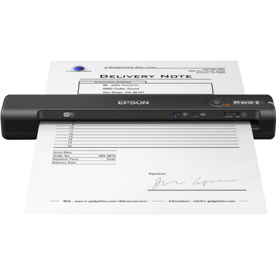 EPSON skener WorkForce ES-60W, A4, 600x600dpi, USB 2.0, Wi-Fi Direct