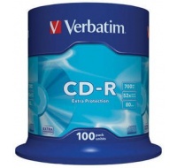 VERBATIM CD-R(100-Pack)Spindle/EP/DL/52x/700MB