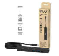 Club3D hub USB-C, 7-in-1 hub s 2x USB, 1xHDMI, 1xUSB-C PD, RJ45, microSD/SD, 140W, 4K60Hz, 1m kabel