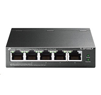 TP-Link switch TL-SF1005LP v3.40 (P/N:1700000439) (5x100Mb/s, 4xPoE, 41W, fanless)