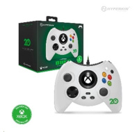 Hyperkin Duke Wired Controller for Xbox Series|One/Win 11|10 (Xbox 20th White) Licensed by Xbox