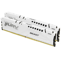 KINGSTON DIMM DDR5 32GB (Kit of 2) 6400MT/s CL32 ECC FURY Beast EXPO Bílá