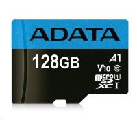 BAZAR - ADATA MicroSDXC karta 128GB Premier UHS-I Class 10 + adaptér - Poškozený obal (Komplet)
