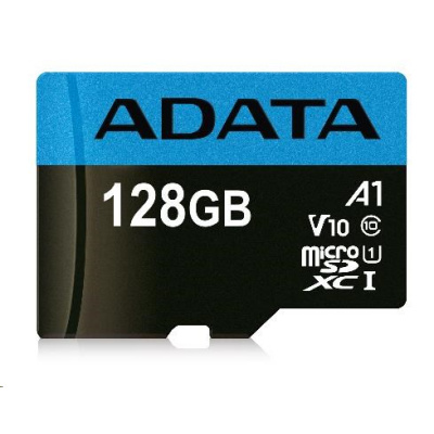 BAZAR - ADATA MicroSDXC karta 128GB Premier UHS-I Class 10 + adaptér - Poškozený obal (Komplet)