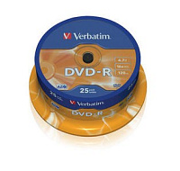 BAZAR - VERBATIM DVD-R(25-Pack)Spindle/General Retail/16x/4.7GB - Poškozený obal (Komplet)