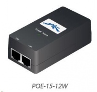 UBNT POE-15-12W [PoE adaptér 15V/0,8A (12W), vč. napájecího kabelu]