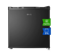 CHiQ CSD31D4E minibar, 31 litrů, 2 přihrádky, -24 °C až +10 °C, mrazák - lednice, 41 dB - rozbaleno, testováno