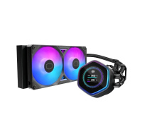 Cooler Master vodní chladič MasterLiquid Atmos II LCD 240, 2x120mm, LGA1851, AM5, černá