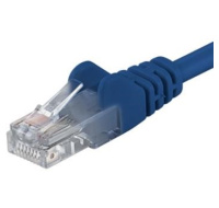 PremiumCord Patch kabel UTP RJ45-RJ45 CAT6 10m modrá