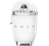Smeg CJF11WHEU citrusový odšťavňovač, 70 W, manuální tlak, univerzální kužel z nerezové oceli, bílý