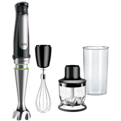 BAZAR - Braun MultiQuick 7 MQ 7025X tyčový mixér, 1000 W, SplashControl, Smart Speed - opraveno, použito