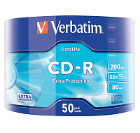 VERBATIM CD-R (50-pack)Wrap/Extra Protection/52x/700MB