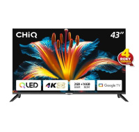 BAZAR - CHiQ U43QM8E TV 43", QLED, Google TV, Frameless, Dolby Audio, dbx-tv, nový design podstavce - Poškozený obal (Ko