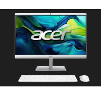 ACER PC AiO Aspire C24-195ES Core Ultra 7-155U,23.8" 1920x1080,16GB,1024GB,Intel Graphics,Win11,White,Silver