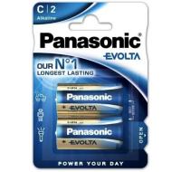 BAZAR - PANASONIC Alkalické baterie EVOLTA Platinum LR14EGE/2BP 1,5V (Blistr 2ks) - Poškozený obal (Komplet)