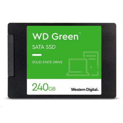 BAZAR VADNE - WD GREEN SSD 3D NAND WDS240G3G0A 240GB SATA/600, (R:500, W:400MB/s), 2.5"