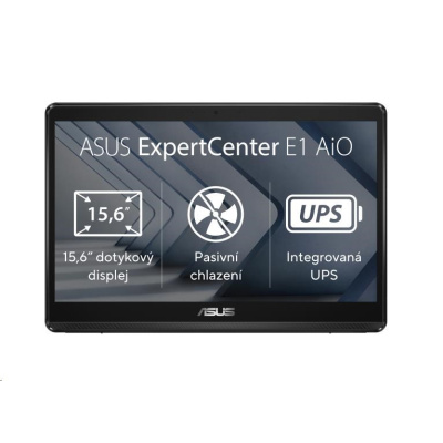 ASUS PC AiO ExpertCenter E1 (E1600WKAT-BMR034X), N4500,15,6" 1920x1080,4GB,128GB SSD,Intel UHD,W11Pro,Black