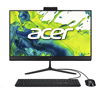 ACER PC AiO Aspire C24-2G_UUBR57430U_65W,R5 7430U,23.8"FHD,8GB,512GB SSD,UHD,Linux,Black
