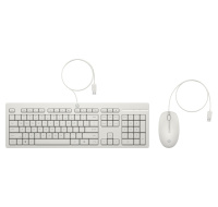 HP 225 Wired Mouse and Keyboard Combo - Česká-Slovenská White