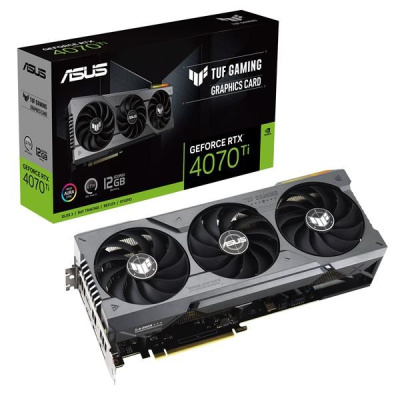 ASUS VGA NVIDIA GeForce RTX 4070 Ti TUF GAMING 12G, 12G GDDR6X, 3xDP, 2xHDMI