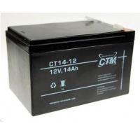 Baterie - CTM CT 12-14 (12V/14Ah - Faston 250), životnost 5let