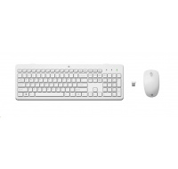 HP 230 Wireless Mouse and Keyboard Combo (White) CZ/SK - bezdrátová klávesnice a myš