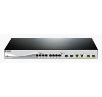 D-Link DXS-1210-12TC 12-port 10Gigabit Smart Managed Switch, 8x 10GbE RJ45, 2x 10GbE SFP+, 2x 10GbE RJ45/SFP+ combo