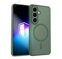 3mk ochranný kryt Misty MagCase Green pro Samsung Galaxy S26