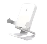 1stCOOL bezdrátová přenosná QI nabíječka 15W, panáček, USB-C, bílá