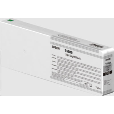 EPSON ink Singlepack Light Light Black T55K900 UltraChrome HDX/HD 700ml
