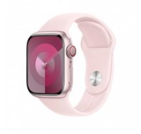 APPLE Watch Series 9 GPS + Cellular 45mm Pink Aluminium Case with Light Pink Sport Band - S/M