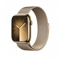 APPLE Watch Series 9 GPS + Cellular 45mm Gold Stainless Steel Case with Gold Milanese Loop