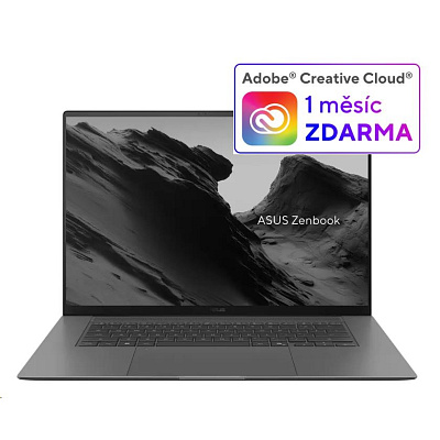 ASUS NTB Zenbook S 16 OLED (UM5606GA-OLED592XZ), AI 9 465, 16" 3K, 32GB, 512GB SSD, Radeon, W11 Pro, Antrim Gray